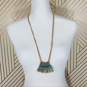 Gold Leaf Boho Necklace